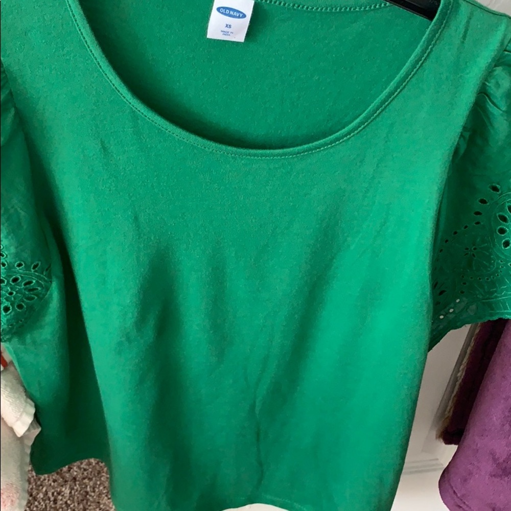 Green blouse